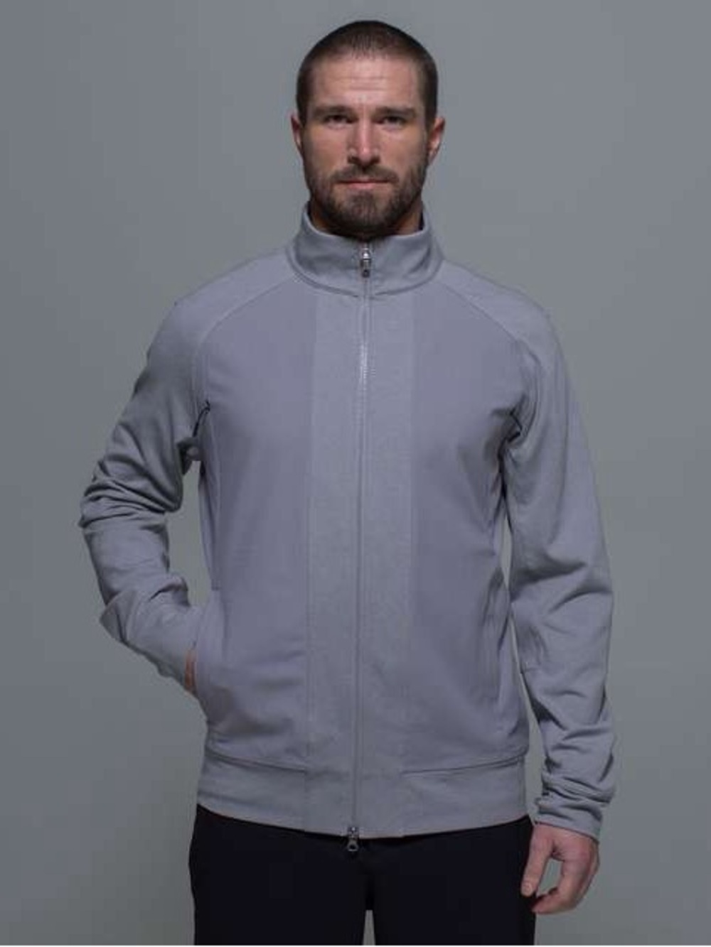 Lululemon Tactic Jacket Gray Luon Warpstreme Full Zip Men’s